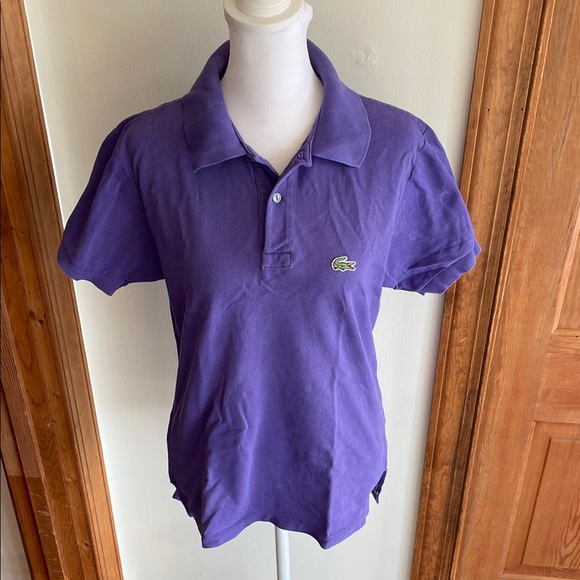 Lacoste Tops - LACOSTE Women’s 1/2 Patron Polo Short Sleeve Shirt in Rich Purple M